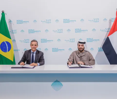 ضمن مشاركتهما في القمة العالمية للحكومات 2024... حكومة ساو باولو توقع شراكةً رئيسية مع مجلس أبحاث التكنولوجيا المتطورة في دولة الإمارات لتعزيز استخدام نماذج الذكاء الاصطناعي "فالكون"
